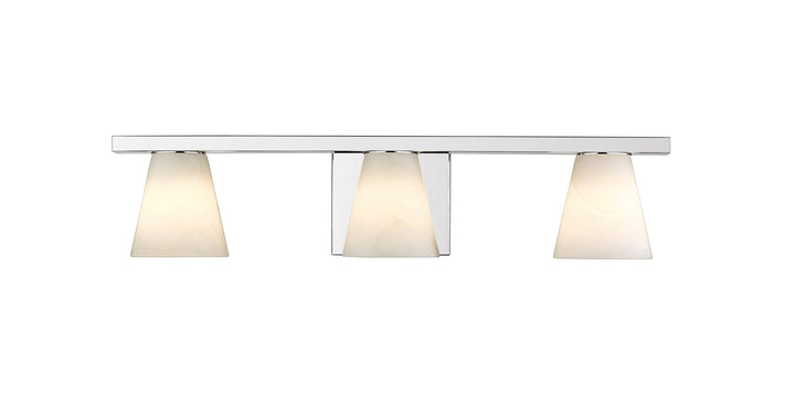 Ironstone 3-Light Spanish Alabster Vanity Light