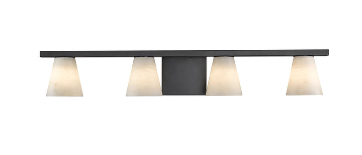 Ironstone 4-Light Spanish Alabster Vanity Light