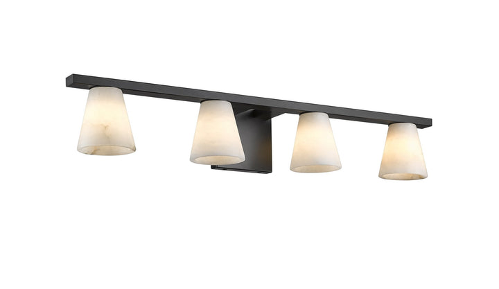 Ironstone 4-Light Spanish Alabster Vanity Light