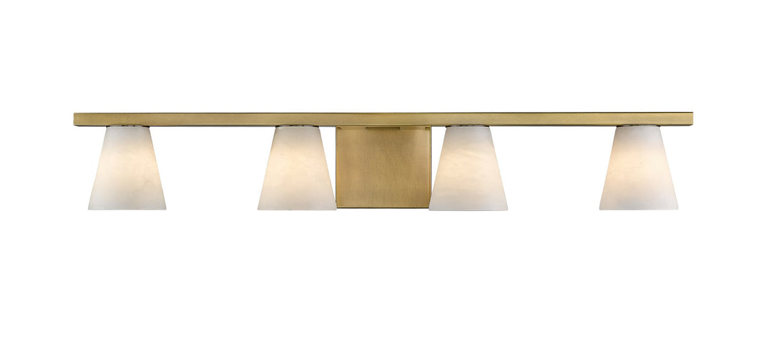 Ironstone 4-Light Spanish Alabster Vanity Light