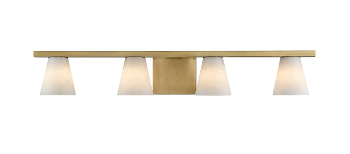 Ironstone 4-Light Spanish Alabster Vanity Light