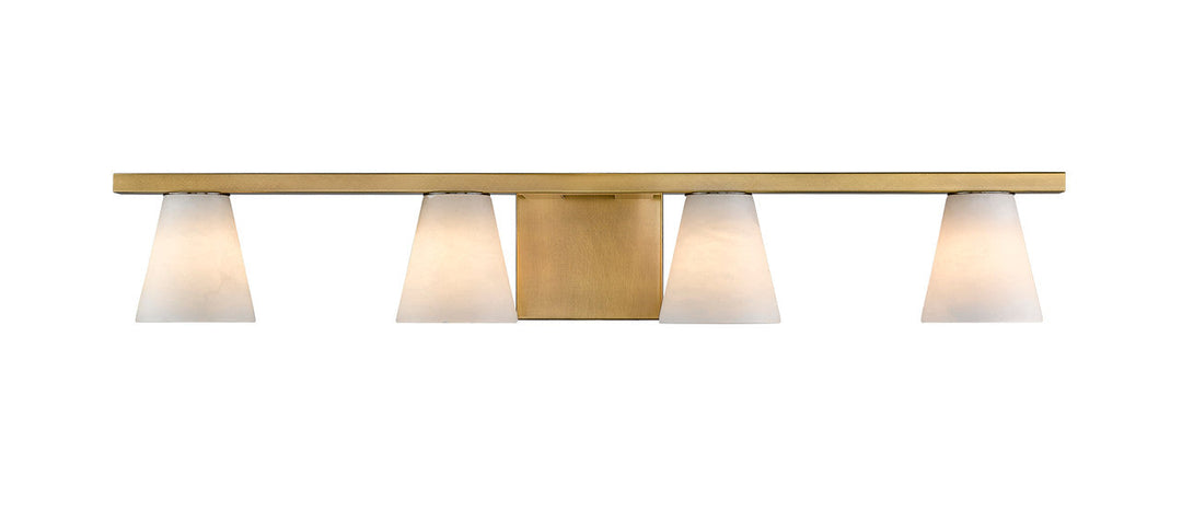 Ironstone 4-Light Spanish Alabster Vanity Light