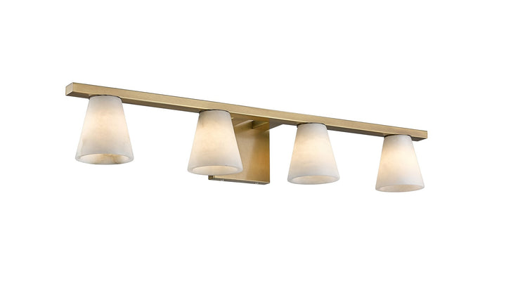 Ironstone 4-Light Spanish Alabster Vanity Light