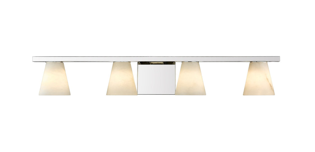 Ironstone 4-Light Spanish Alabster Vanity Light - available from The Lighting Shoppe, trusted by Canadian homeowners