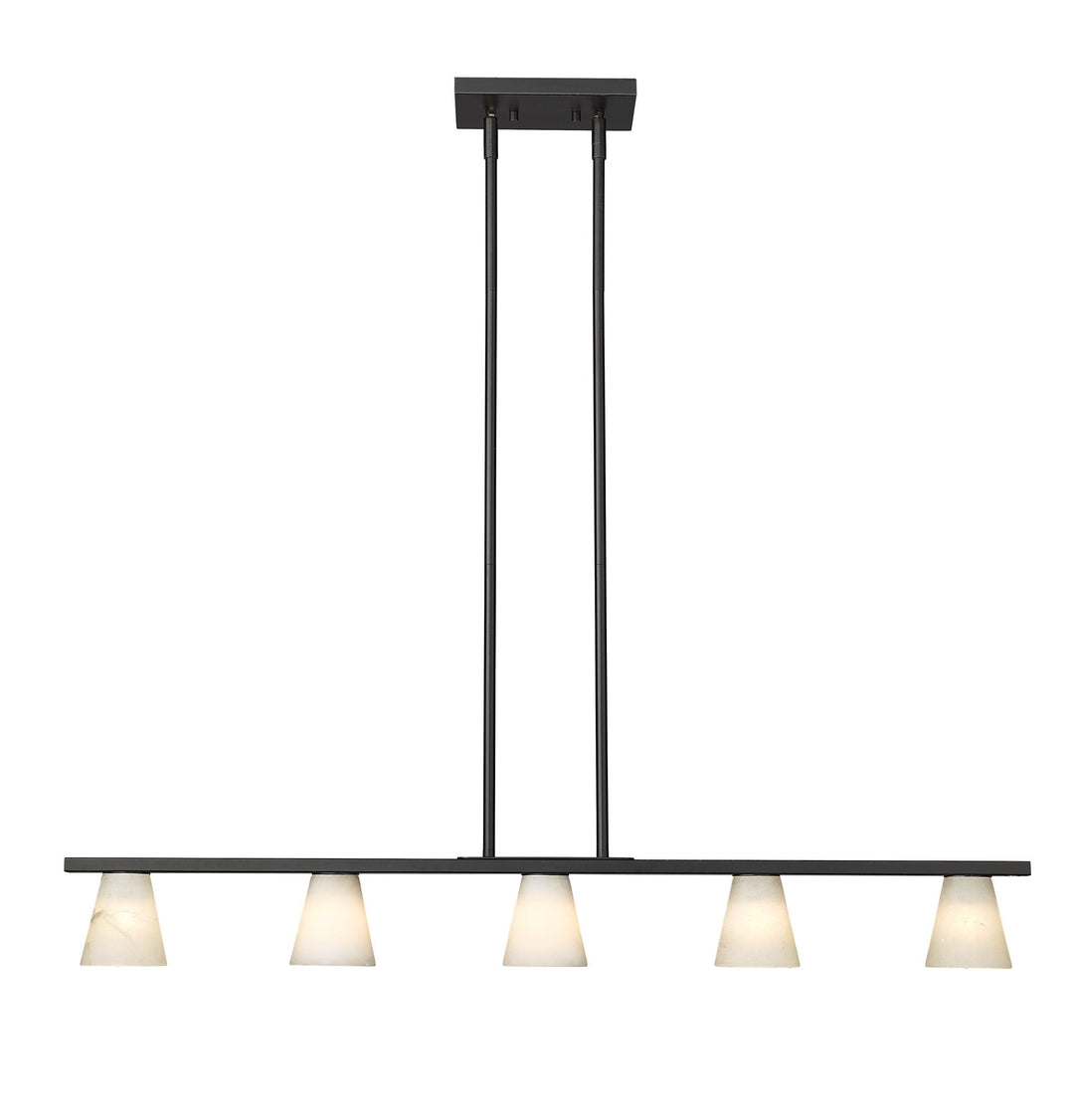 Ironstone 5-Light Spanish Alabster Linear Pendant - available from The Lighting Shoppe, trusted by Canadian homeowners