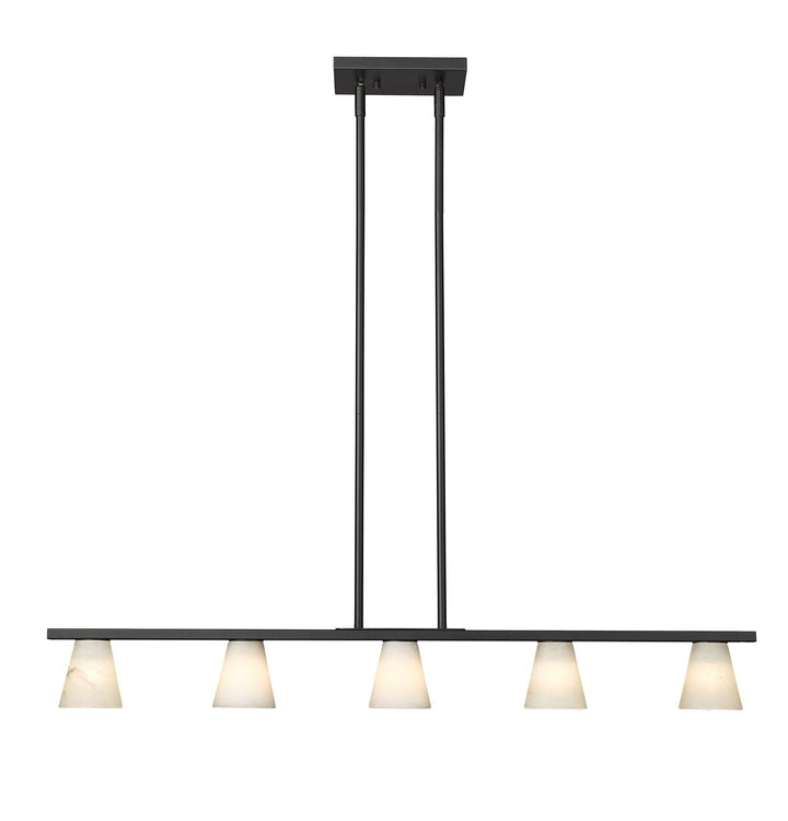 Ironstone 5-Light Spanish Alabster Linear Pendant - available from The Lighting Shoppe, trusted by Canadian homeowners