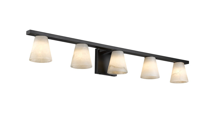 Ironstone 5-Light Spanish Alabster Vanity Light
