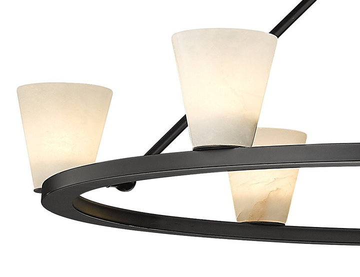 Ironstone 6-Light Spanish Alabaster Chandelier