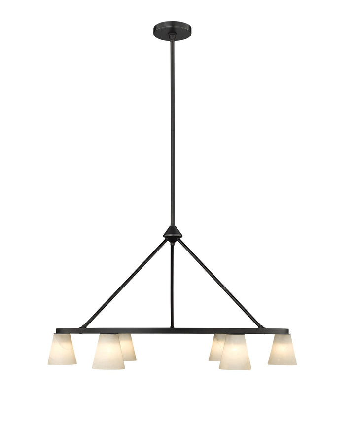 Ironstone 6-Light Spanish Alabaster Chandelier