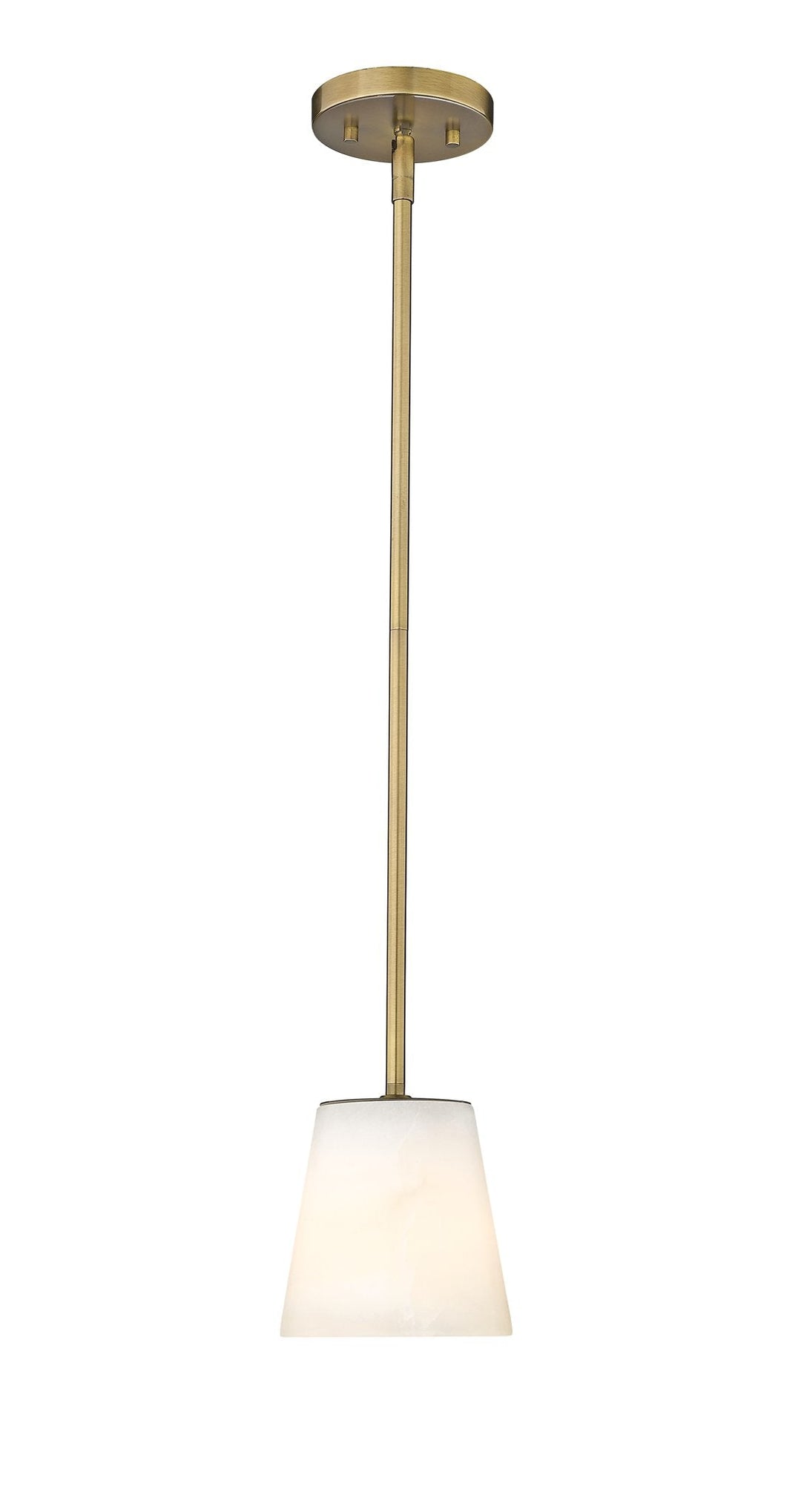 Ironstone 1-Light Spanish Alabaster Pendant