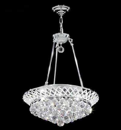 Jacqueline Six Light Chandelier in Silver James R. Moder Canada