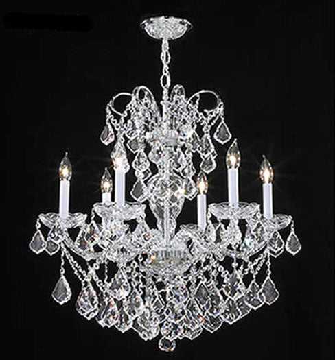 Vienna Six Light Chandelier in Silver James R. Moder Canada