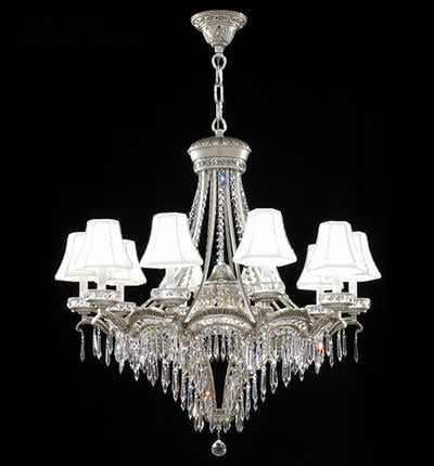 Dynasty Cast Brass 13 Light Chandelier in Pewter James R. Moder Canada