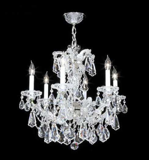 Maria Theresa Royal Six Light Chandelier in Silver James R. Moder Canada