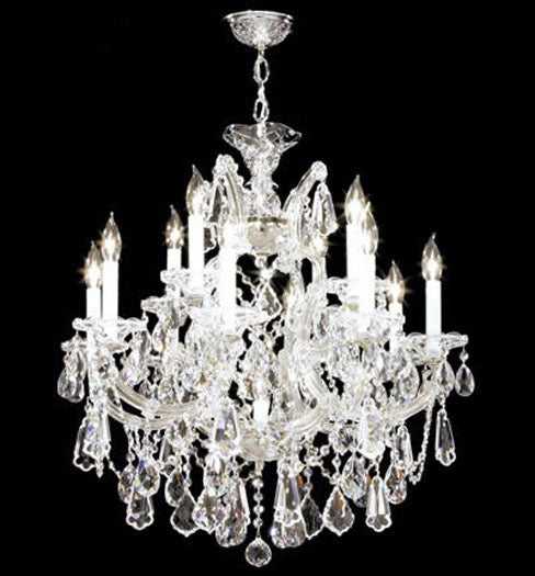 Maria Theresa Royal 13 Light Chandelier in Silver James R. Moder Canada