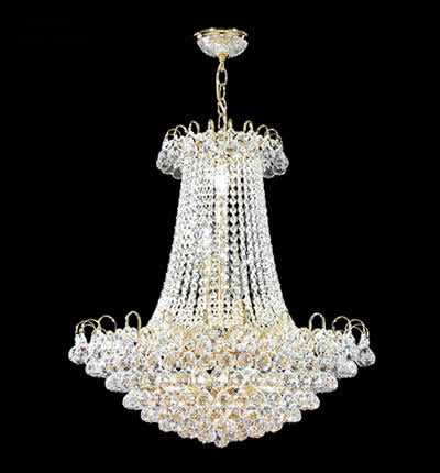 Jacqueline 11 Light Chandelier in Gold James R. Moder Canada