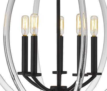 Optic 5-Light Chandelier Mirage Lighting Group