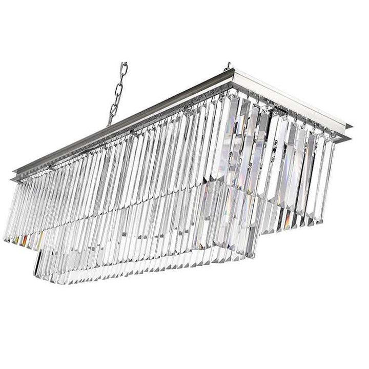 Soraya 13-Light Linear Crystal Chandelier Mirage Lighting