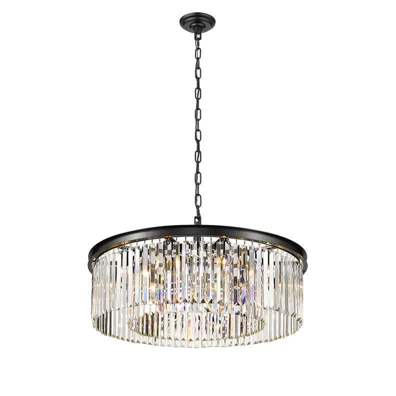 Soraya 10-Light Black Crystal Pendant Mirage Lighting