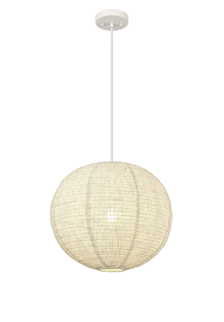Oslo 16" 1-Light Linen Pendant Mirage Lighting