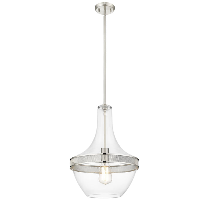 Grace 1-Light Brushed Nickel Pendant Mirage Lighting Group