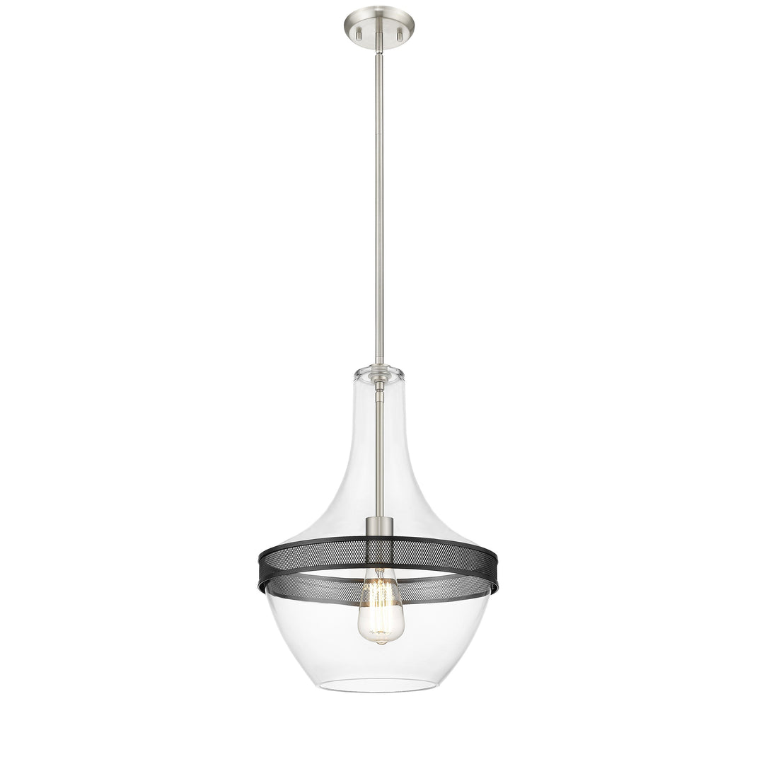 Grace 1-Light Brushed Nickel Pendant Mirage Lighting Group