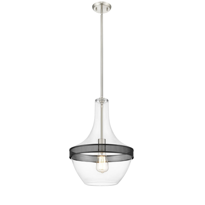 Grace 1-Light Brushed Nickel Pendant Mirage Lighting Group