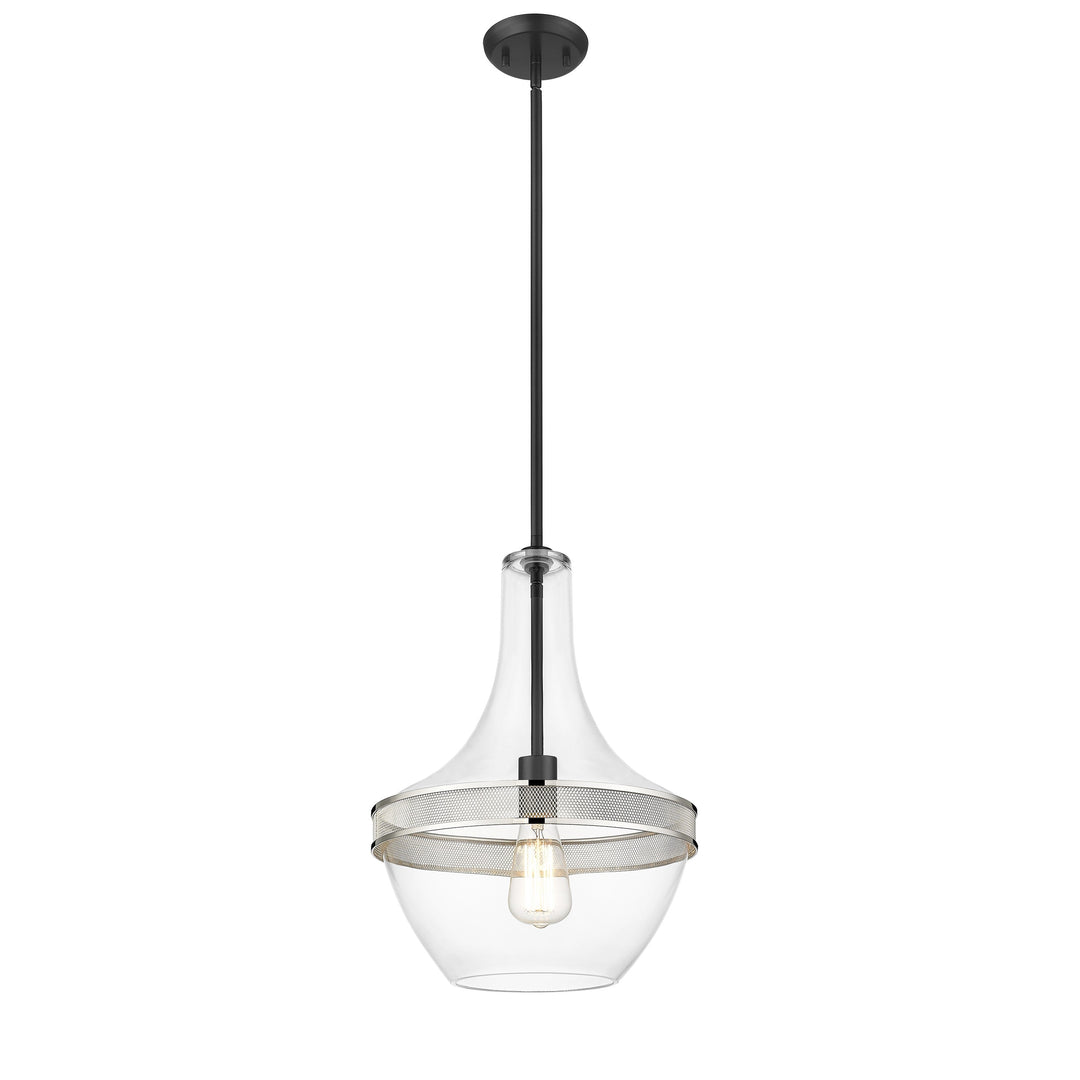 Grace 1-Light Black Pendant Mirage Lighting Group