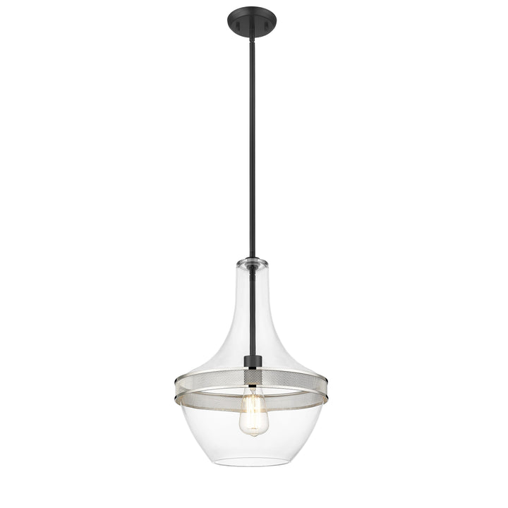 Grace 1-Light Black Pendant Mirage Lighting Group