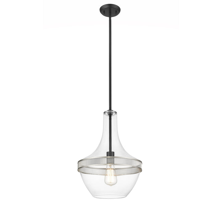 Grace 1-Light Black Pendant Mirage Lighting Group