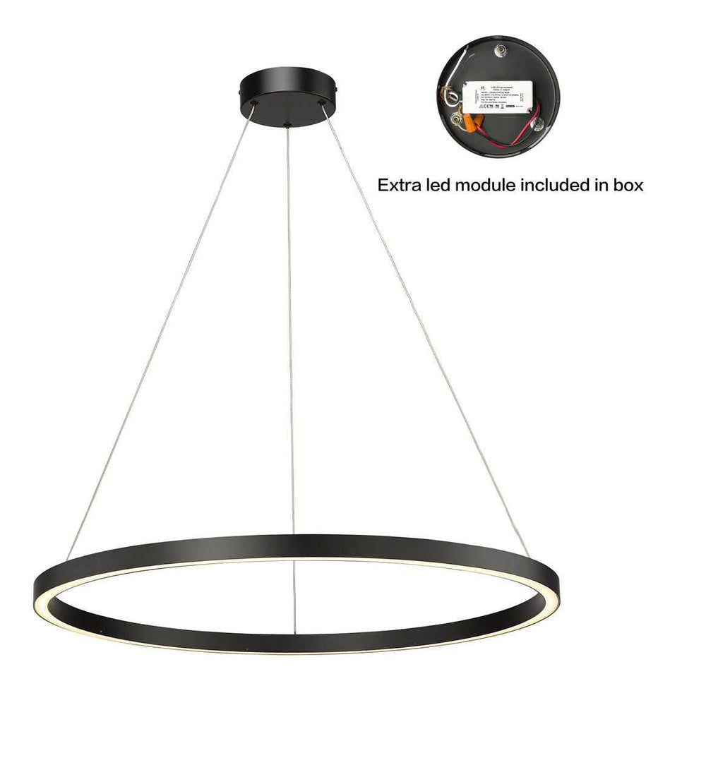 Du-Ring Black 30 Inch Integrated LED Round Chandelier By Modition Lighting (Copy) Modition Lighting