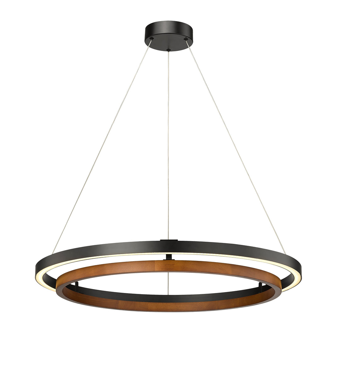 Du-Ring Flat Black & Barn Wood Duo 30 Inch Integrated LED Round Chandelier By Modition Lighting (Copy) (Copy) (Copy) Modition Lighting