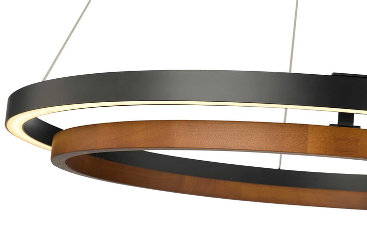 Du-Ring Flat Black & Barn Wood Duo 30 Inch Integrated LED Round Chandelier By Modition Lighting (Copy) (Copy) (Copy) Modition Lighting