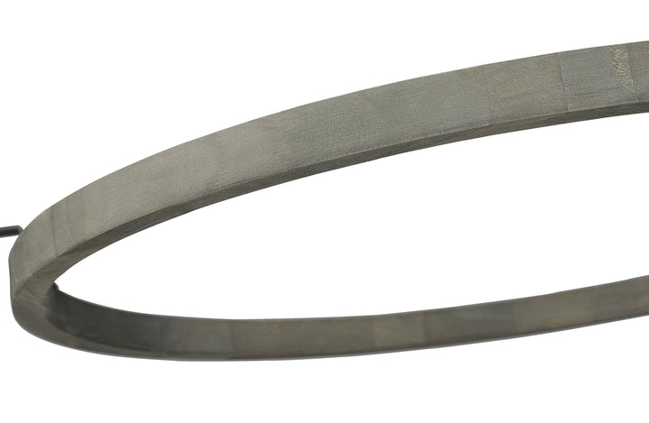 Du-Ring Flat Black & Gray Wood Duo 30 Inch Integrated LED Round Chandelier By Modition Lighting