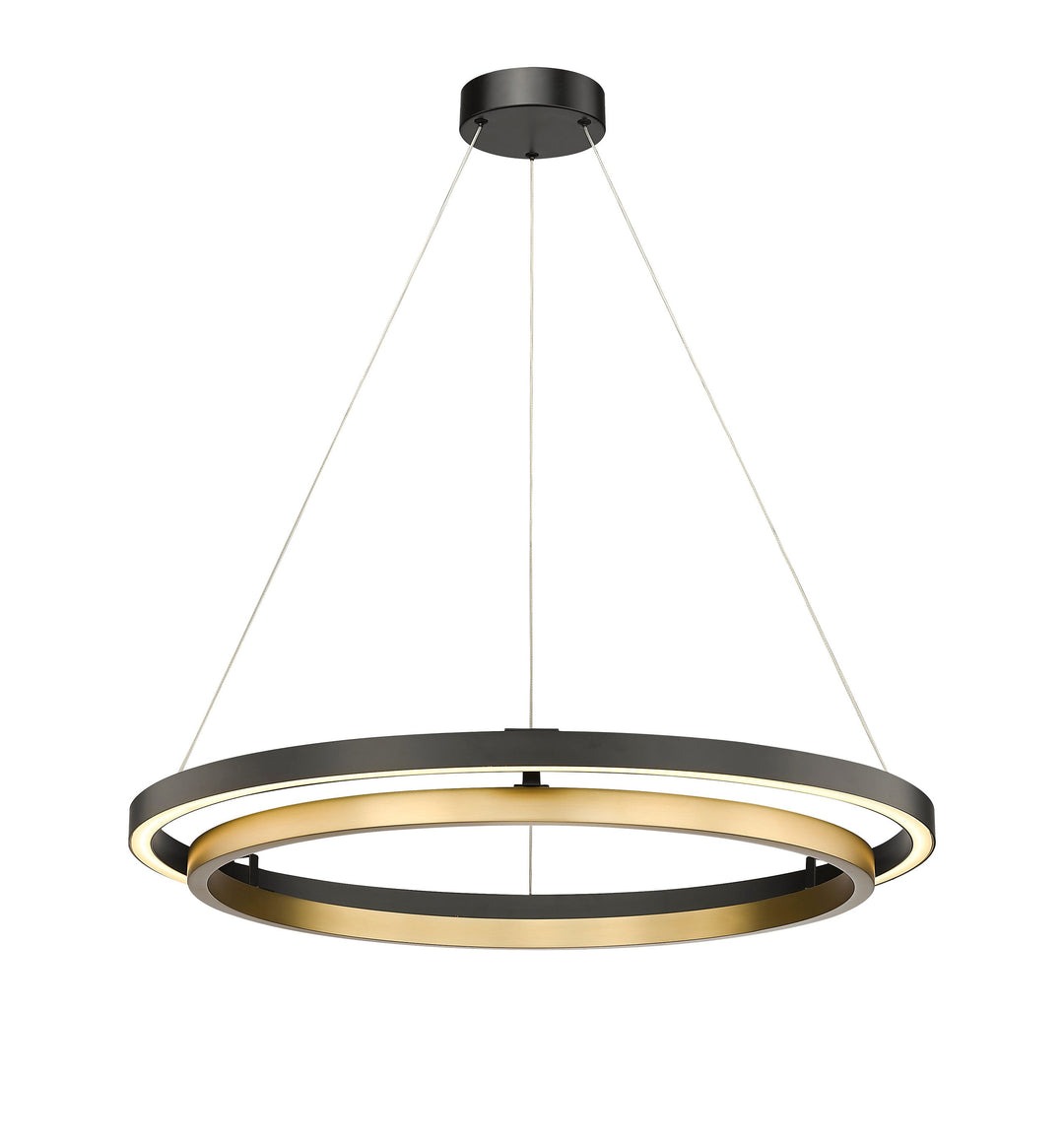 Du-Ring Flat Black & Oxidized Gold Duo 30 Inch Integrated LED Round Chandelier By Modition Lighting (Copy) (Copy) Modition Lighting