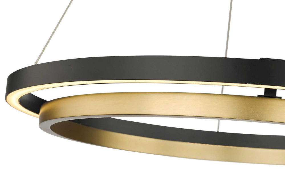 Du-Ring Flat Black & Oxidized Gold Duo 30 Inch Integrated LED Round Chandelier By Modition Lighting (Copy) (Copy) Modition Lighting