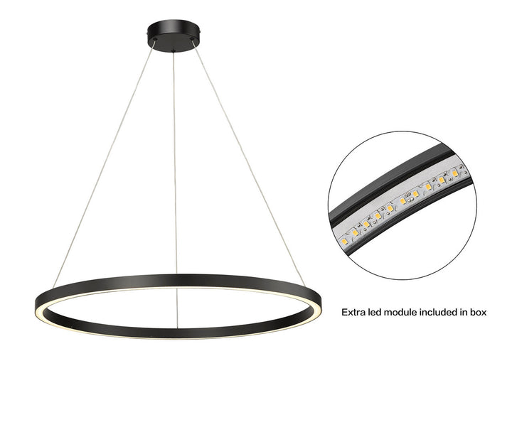Du-Ring Flat Black & Barn Wood Duo 30 Inch Integrated LED Round Chandelier By Modition Lighting (Copy) (Copy) (Copy) Modition Lighting
