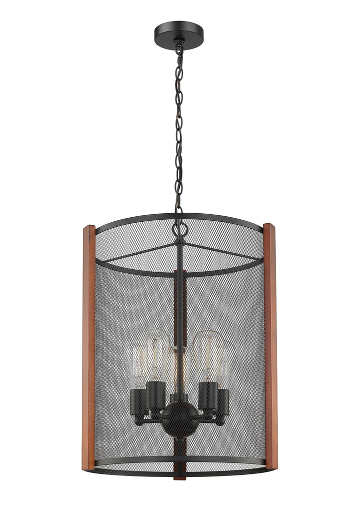 Forge & Fern Five Light Multi-Finish Pendant Mirage Lighting Group