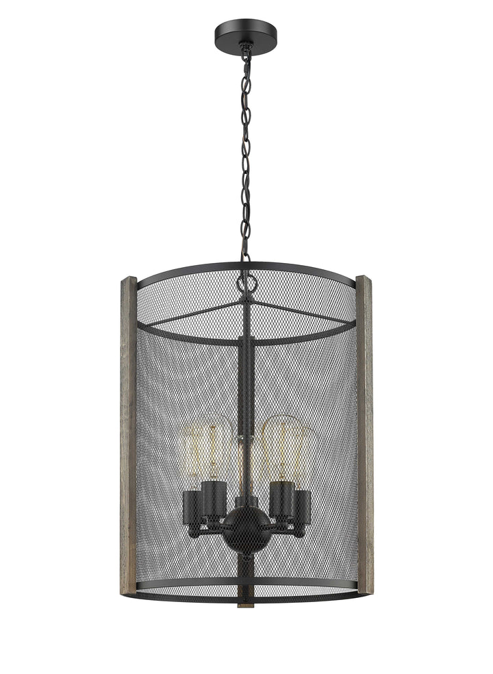 Forge & Fern Five Light Multi-Finish Pendant Mirage Lighting Group