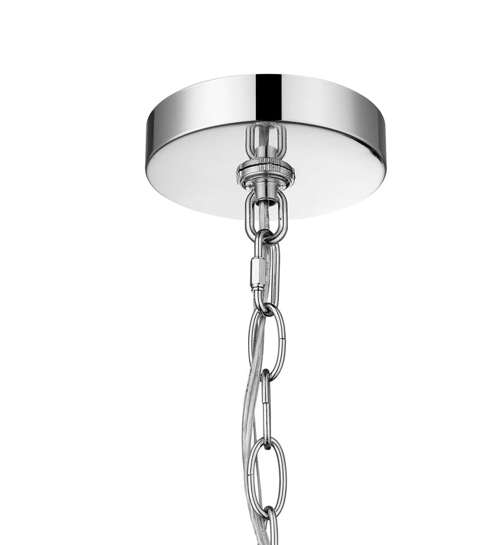 Forge & Fern 5-Light Polished Nickel with Multi-Finish Pendant Mirage Lighting Group