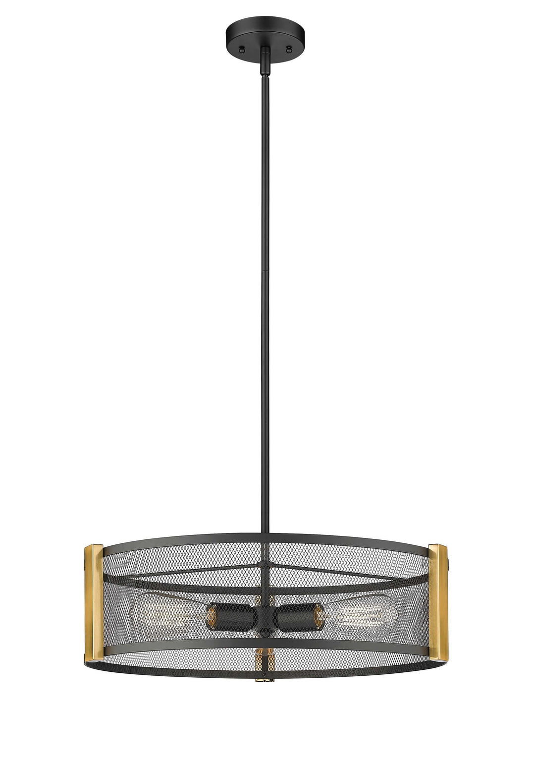 Forge & Fern Three Light Multi-Finish Pendant Mirage Lighting Group