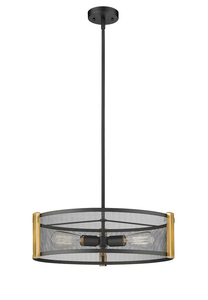 Forge & Fern Three Light Multi-Finish Pendant Mirage Lighting Group