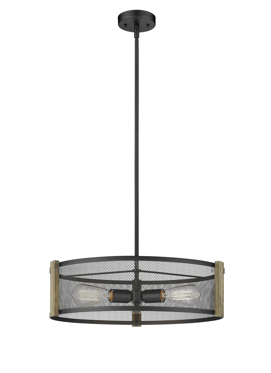 Forge & Fern Three Light Multi-Finish Pendant Mirage Lighting Group