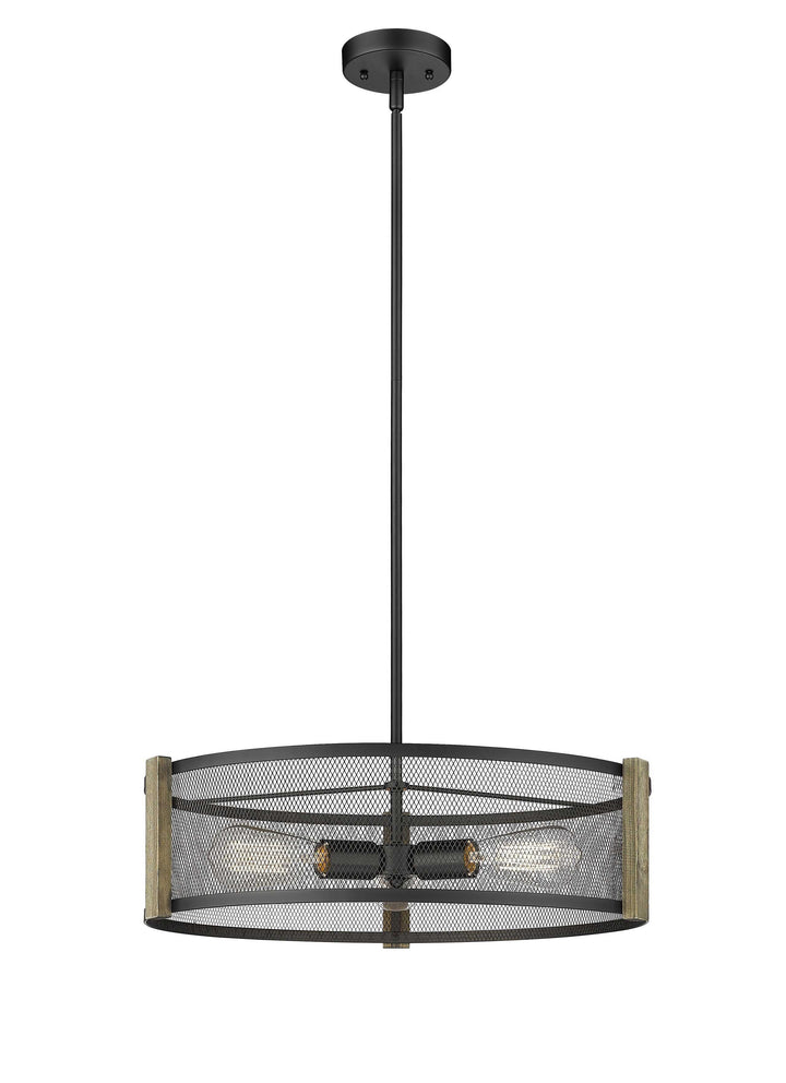 Forge & Fern Three Light Multi-Finish Pendant Mirage Lighting Group