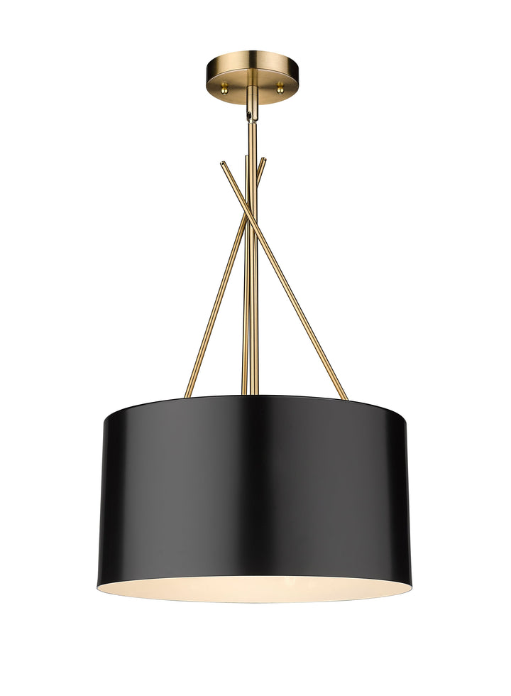 Twizzle Three Light Black Pendant Mirage Lighting Group