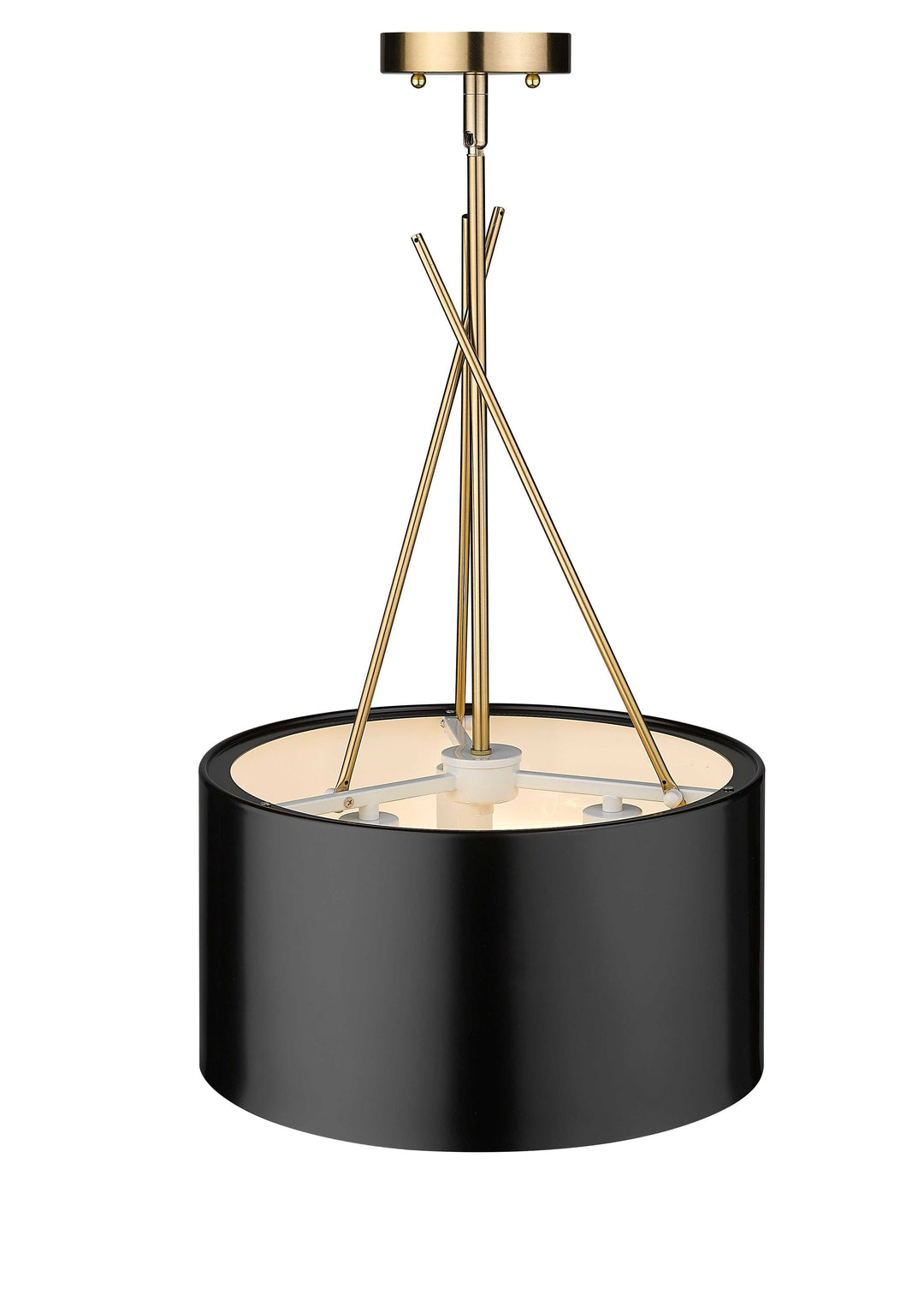 Twizzle Three Light Black Pendant Mirage Lighting Group