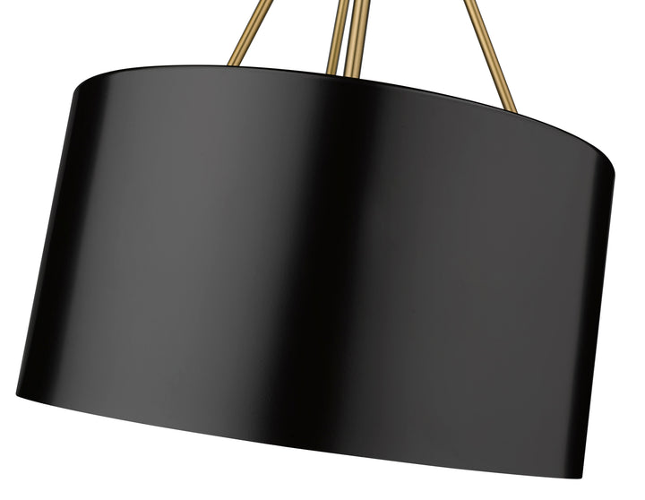 Twizzle Three Light Black Pendant Mirage Lighting Group