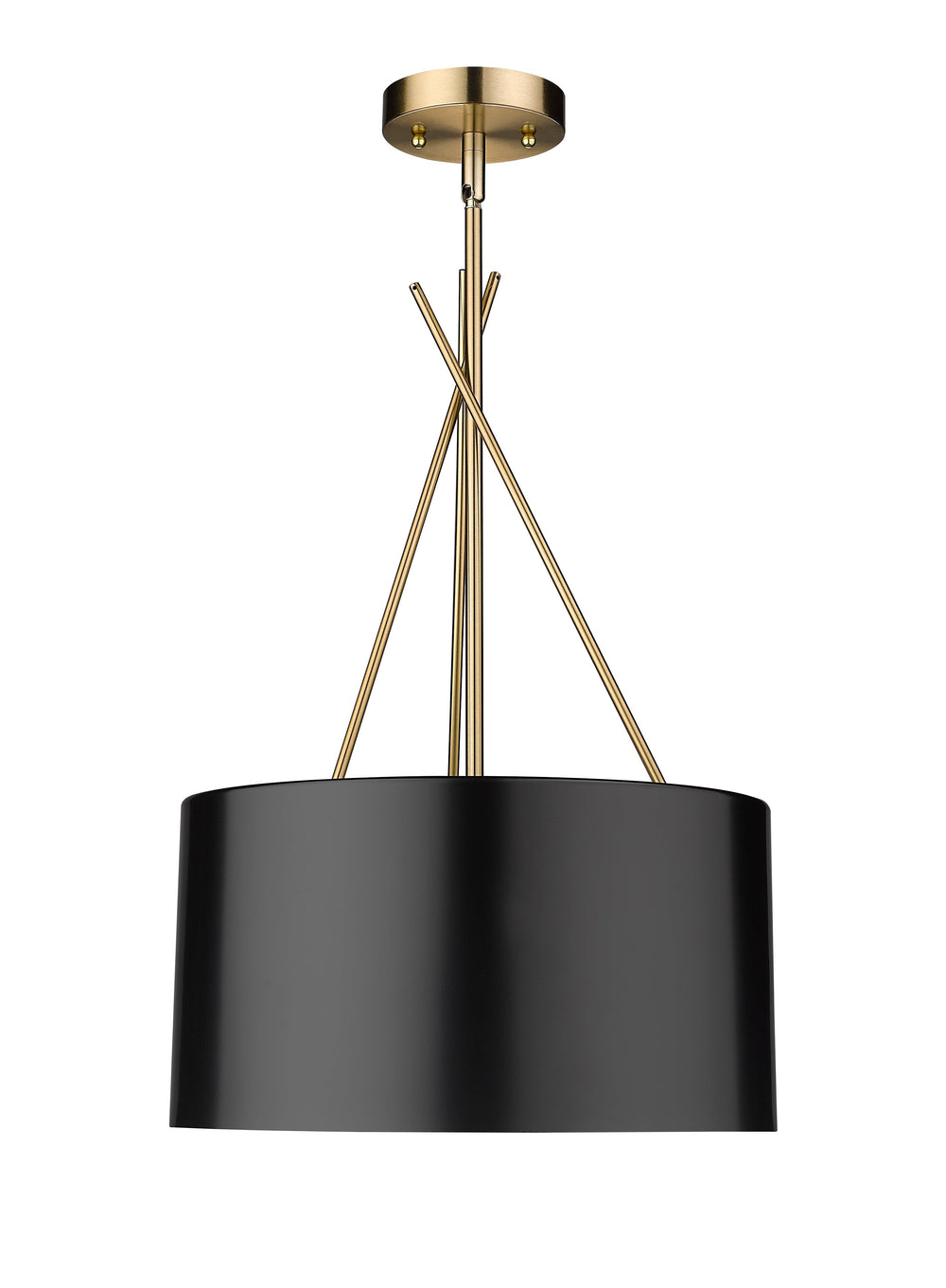 Twizzle Three Light Black Pendant Mirage Lighting Group