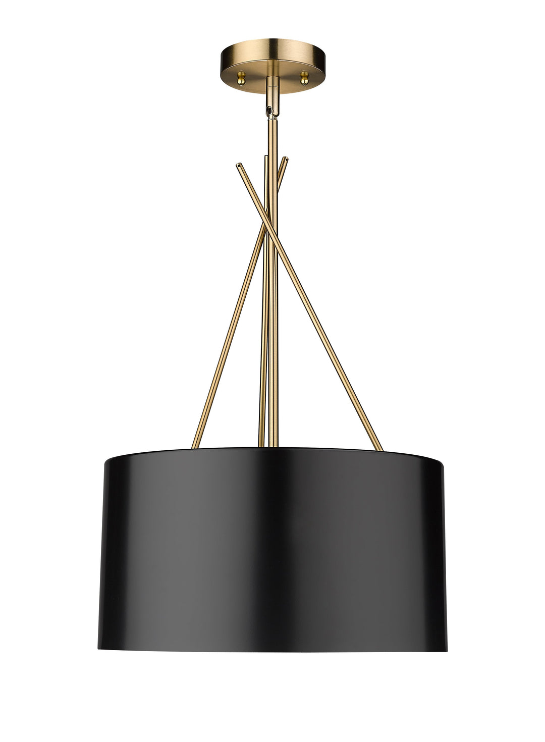 Twizzle Three Light Black Pendant Mirage Lighting Group
