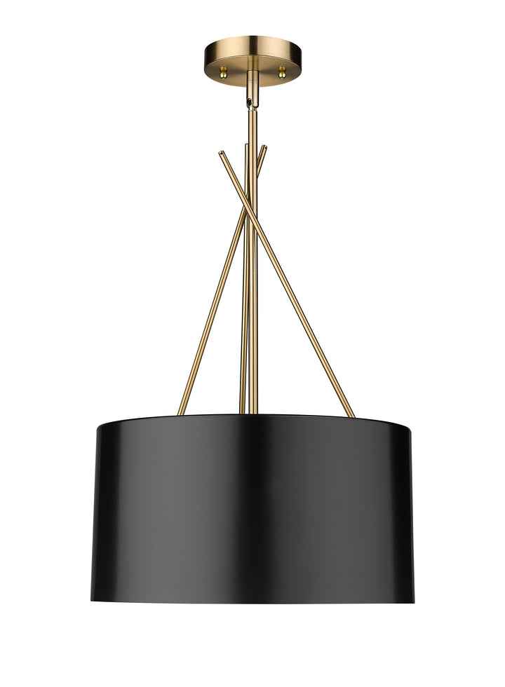 Twizzle Three Light Black Pendant Mirage Lighting Group